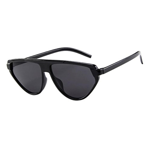 Suma-ma Women Fashion Cat Ear Circular Sunglasses,Brand Classic Tone Sunglasses (F)
