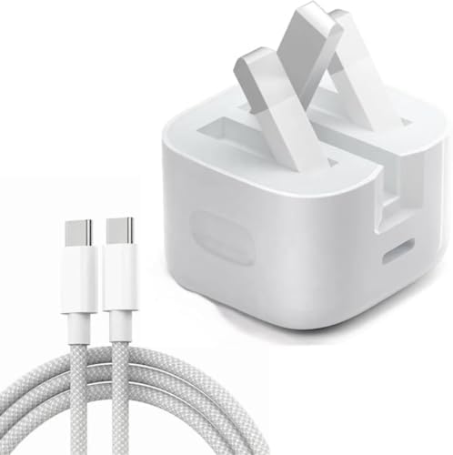 For iPhone 15 ProMax iPad Pro PD Fast Charger Cord 20W USB-C Power Adapter Block