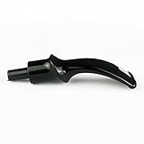 OLD FOX Tobacco Pipe Stem Replacement Black Bent Saddle Mouthpiece Fit 3mm Filters BE0061