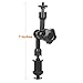 ChromLives 7'' Magic Arm Articulating Magic Friction Arm Adjustable w/Hot Shoe Mount 1/4'' Tripod Screw for DSLR Camera Rig/LCD/DV Monitor/LED Lights/Flash Light/Microphone/DJI Osmo