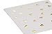 50 Pack Gold Foil Heart Disposable Cocktail Napkins, 5x5 Inch Folded Paper Napkin, Party Supplies for Wedding, Birthday, Bridal Shower, Anniversary, and Engagement Decorations