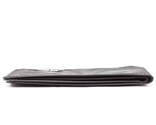 Big Skinny Men's Slimline Bi-Fold Slim Wallet, Holds Up to 25 Cards, Black