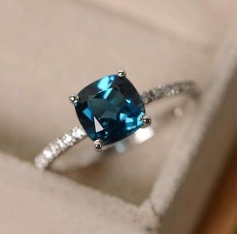 Amazon Com Ploy Pailin Peacock Sapphire 925 Silver Sapphire Gem Birthstone Diamond Wedding Engagement Ring Wholesale 6 Home Kitchen