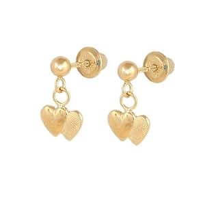 14k gold dangling earrings for girls 2 14k gold dangling earrings for girls 2