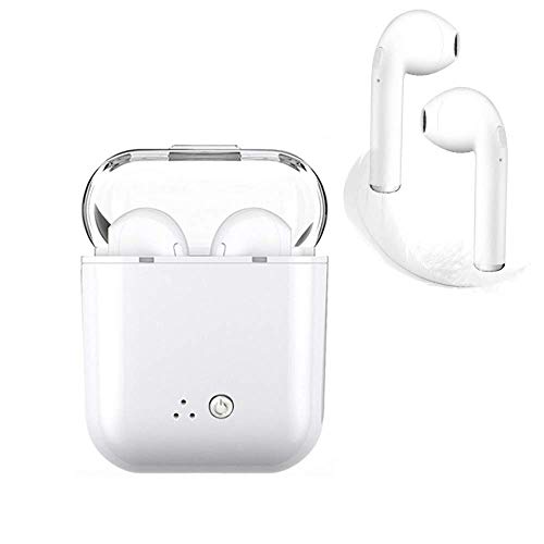 Bluetooth Headset Wireless Earbuds Sports Headphones Mini Size HD Stereo in-Ear Noise Cancelling Headphones with Microphone Compatible with iPhone iOS Android Smartphone