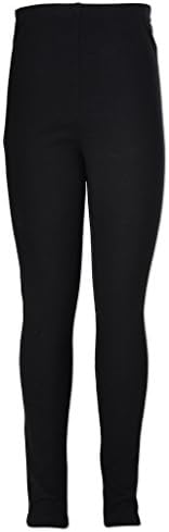 [73500L-K-BLK-M] Poof! Leggings for Girls – Cotton Spandex, Choose Single or Multi-Pack