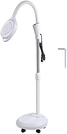 NancyYU Professional 8X Diopter LED Magnifying Floor Salon Stand Lamp Bright Task Magnifier Glass Len Facial Light Beauty Tool US Plug