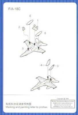 Trumpeter 1/700 F/A18C Hornet Aircraft Set for USS Nimitz (12-Box)