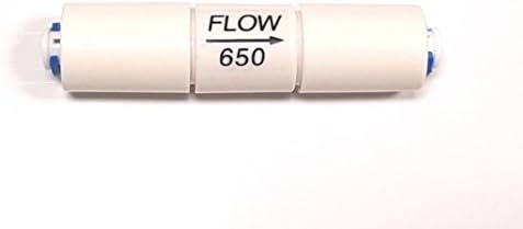1/4" Flow Restrictor 650 ML with Quick Connect for RO Reverse Osmosis