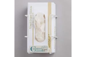 55Dental Glove Box Holder Horizontal or Vertical Mounted 1-Box Capacity White 5.9 X 4.3 X 7.7 Inch Vinyl-Coated Steel
