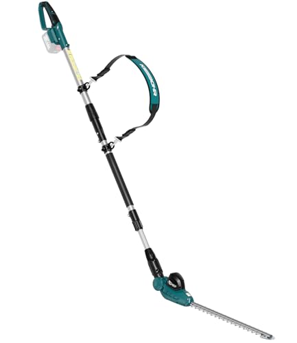 KIESBOHR CSL401 Telescopic Hedge Trimmer – Compatible with Makita 18V Batteries – Cutting Width 41 cm (16 mm) – 11 Adjustable Cutting Angles – Maximum Height 2.62 m (Battery Not Included)