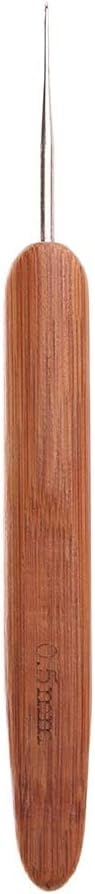 Photo 1 of 0.5mm Dreadlock Crochet Needles Bamboo Handle Micro Hook, for Hair Dreadlock Needle Tool for Braid Craft Dread Locks Crochet Needles Hair Making Tools