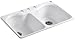 KOHLER K-5818-4-0Kohler Hartland™ Top-Mount Kitchen Sink With Four Faucet Holes, 33 In. X 22 In., White