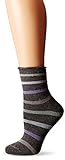Goodhew Women's Cushy Lounger Socks, Charcoal, Medium/Large