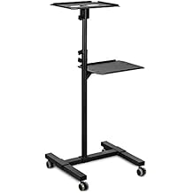 Mount-It! Mobile Projector Stand, Height-Adjustable Laptop and Projector Presentation Cart