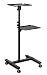 Mount-It! Mobile Projector Stand, Rolling Height Adjustable Laptop and Projector Presentation Cart and Trolley, Black primary