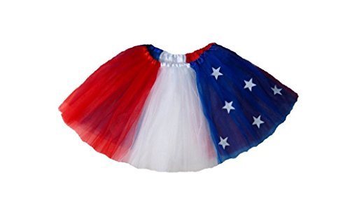 Rush Dance Patriotic Flag Ballerina Girls Dress-Up Princess Costume Recital Tutu