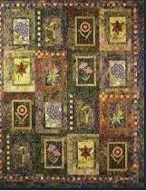 Wildflowers - an applique quilt designed for your embroidery machine! Embroidery CD included