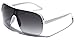 Oversized Flat Top Aviator Sunglasses Shield Men's Women's Retro 80's Vintage Glasses