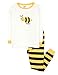 Leveret Kids & Toddler Pajamas Boys Girls 2 piece pj's 100% Cotton Bumble Bee (Size 12-18 Months)