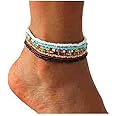 Boho Handmade Beaded African Anklets Multicolor Women
