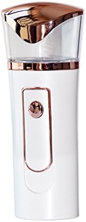 Jinkailing Nano Sprayer Lonic Facial Steamer Portable Handy Nano Moisture Sprayer Cool Mist Facial Mister with 2000mAh Power Bank USB Rechargeable Mini Beauty Skin Care Instrument (white)