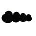 Silica Gel Fetish Plug Anal Butt Personal Massager,4 Size Black (L)