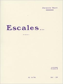 イベール: 寄港地-3つの交響的絵画/ルデュック社/中型スコア