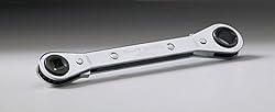 Ratcheting Wrench, Head Size 1/2 x 3/8 in