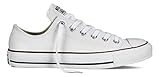 Converse Unisex Chuck Taylor  All Star  Leather Ox White/Leather Men's 6.5, Women's 8.5 Medium