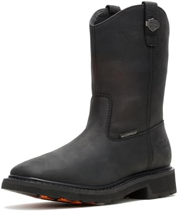 Amazon.com | Harley-Davidson Men's Hustin West Western Boot, Black