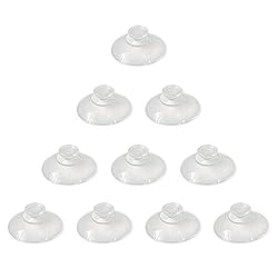 LuluEasy 20mm 10 Pieces Mini Suction Cups Clear