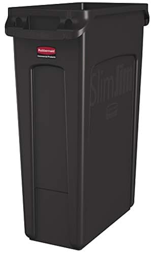Rubbermaid Commercial Products Slim Jim Plastic Rectangular Trash ...