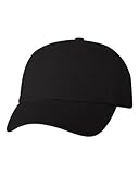 Valucap - Adult Bio-Washed Unstructured Cap - VC300A - Adjustable - Black