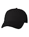 Valucap - Adult Bio-Washed Unstructured Cap - VC300A - Adjustable - Black