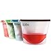 Zedona Reusable Silicone Food Storage Preservation Bags & Silicone Stretch Lids, Eco- Friendly Food Wraps & Covers, Airtight Zip Seal Food Saver Containers, Dishwasher & Refrigerator Safe, Sous Vide