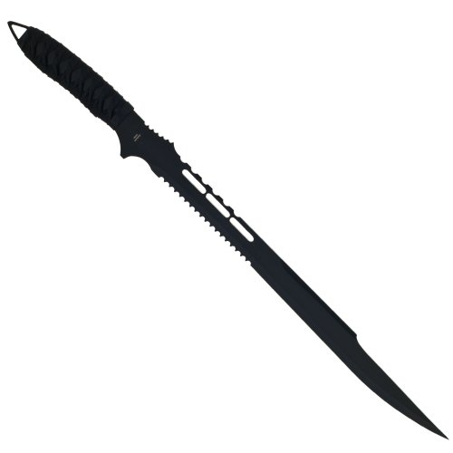Whetstone Cutlery Full Tang Ninja Machete with Black Blade - Thumbnail 2