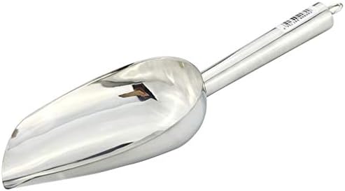 YOSIYO Stainless Steel Ice Scoop Shovel Sweets ice shovel Popcorn Buffet Candy Food Measure Party Bar Pick Party Popcorn Scoop Silver 2