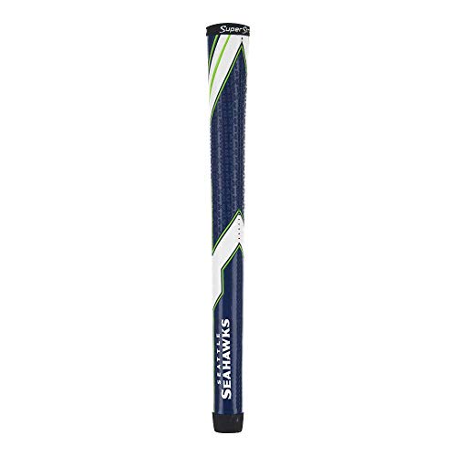 SuperStroke NFL Traxion Tour Golf Club Grip, Seattle Seahawks (Standard) | Officially Licensed Through Team Golf | Improves Feedback and Tackiness | Reduces Taper to Minimize Grip Pressure
