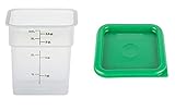 Cambro CamSquare Food Storage Container with Lids: Set of 3, 4 Quart Containers