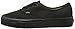 VANS AUTHENTIC SKATE SHOES (BLACK/BLACK), 6.5 Mens, 8 Womens