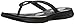 Skechers Performance Women's H2 Goga Lagoon Flip Flop,Black/Gray,7 M US