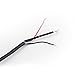 Kmise MI0161 Black 4 String Bass Guitar Soapbar Pickup Passive Bridge & Neck Pickup, 4 Wire