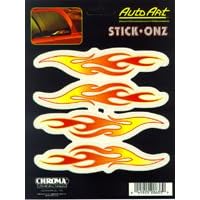 Chroma Graphics Chroma 8633 Flames Stick Onz Decal