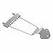 Timiy 6 String(Silver) Guitar Trapeze Tailpiece Bridge for Acoustic Guitar Bass