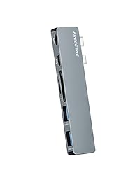 FREEGENE   Estación tipo C Pro aluminio multipuerto HUB adaptador para Macbook Pro 13" y 15" 2016 2017