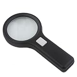 Neewer® 5X Portable Handheld AA Powered Switch LED Magnifier 6.9cm Lens Diameter For Night Reading Searching