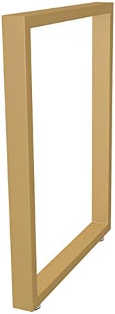 工業用家具の脚テーブル脚家具スクエアチューブ60 30 Mm コンピューターデスク脚 ダイニングテーブルデスク用朝食バースタンドベンチdiy鉄製脚 1個 滑り止めマット付き Gold45x72 5cm School Vosmero4ka Ru