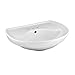 American Standard 0268.004.020 Ravenna Pedestal Sink Basin with 4-Inch Faucet Spacing and without Towel Bar, White