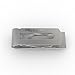 Money Clip for Men - Designer Stainless Steel Accessory, Silver, Spring Loaded
